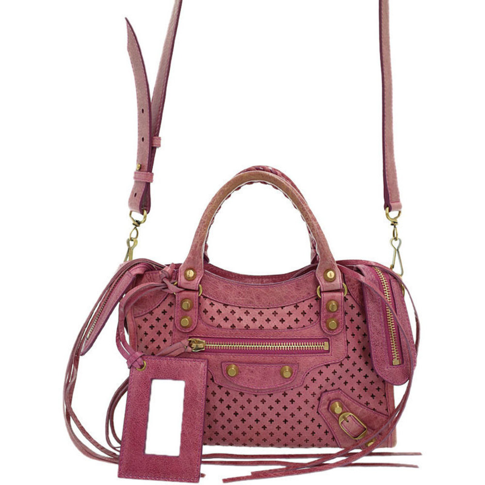 Balenciaga Punching Mini City Bag Pink